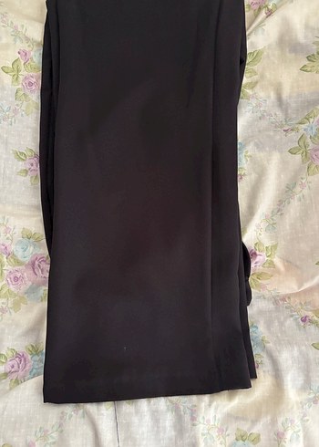 Düğmeli Kadın Bej Kumaş Pantolon - Görsel 2