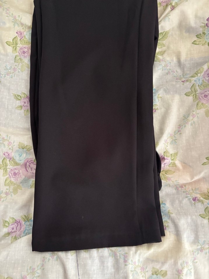 Düğmeli Kadın Bej Kumaş Pantolon - Görsel 2