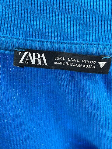 l Beden mavi Renk Zara Kazak / Triko %70 İndirimli.