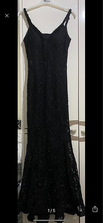 H&M Abiye elbise siyah