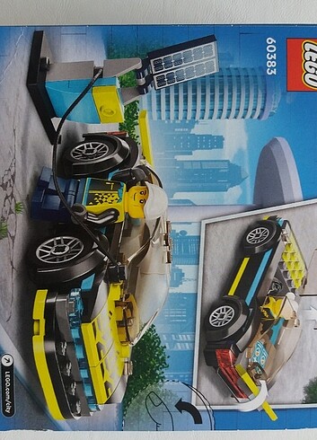  Beden Lego city OYUNCAK araba ve şarj istasyonu sarj