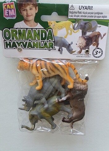 Beden Renk Oyuncak orman hayvanları 4 lu