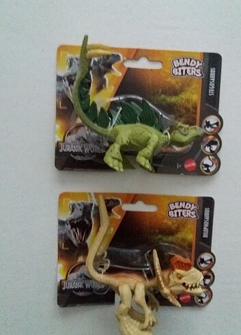 Jurassic world 2'li oyuncak dinozor figür