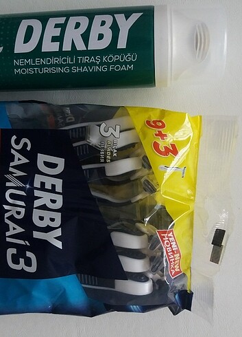 Derby samurai 3 platinum traş bıçağı ve traş köpüğü - Görsel 6
