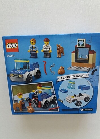 Beden Renk LEGO city polis devriyesi ve köpeği SET