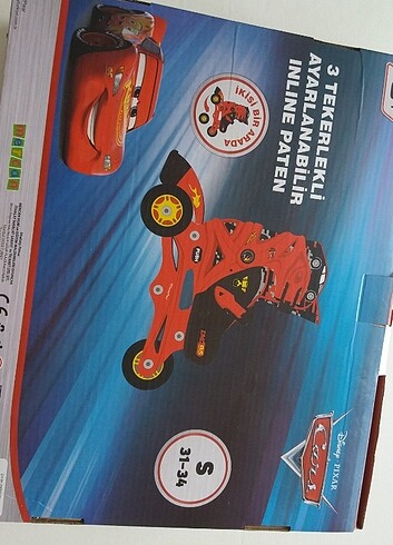 Disney lisanslı cars arabalar paten (S beden 31-34 no) - Görsel 11