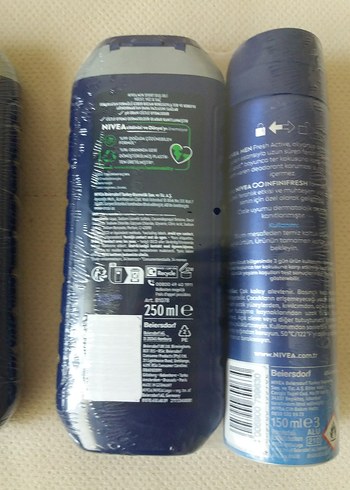 Nivea Men Fresh Active ve Sport 3'ü 1 Arada 4 lü SET - Görsel 6