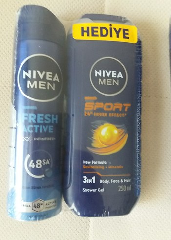 Nivea Men Fresh Active ve Sport 3'ü 1 Arada 4 lü SET - Görsel 5
