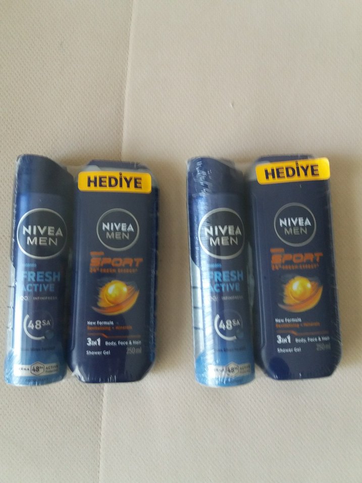 Nivea Men Fresh Active ve Sport 3'ü 1 Arada 4 lü SET - Görsel 4