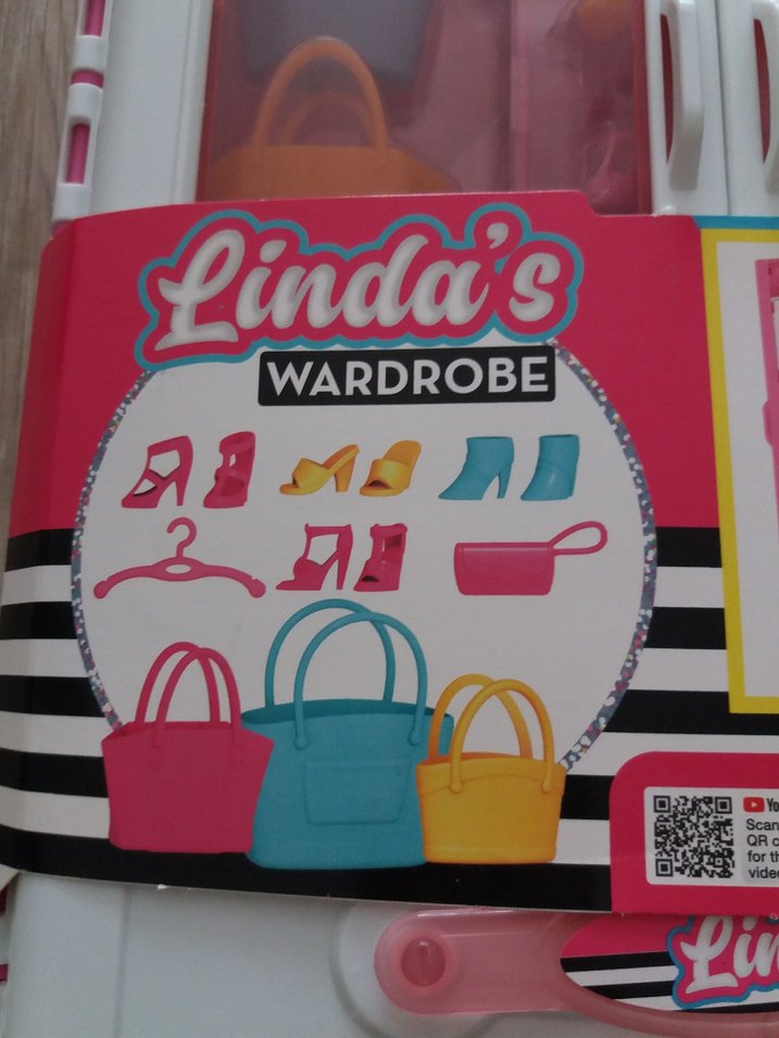 Linda's Pembe Oyuncak Gardırop ve aksesuarları SET - Görsel 4