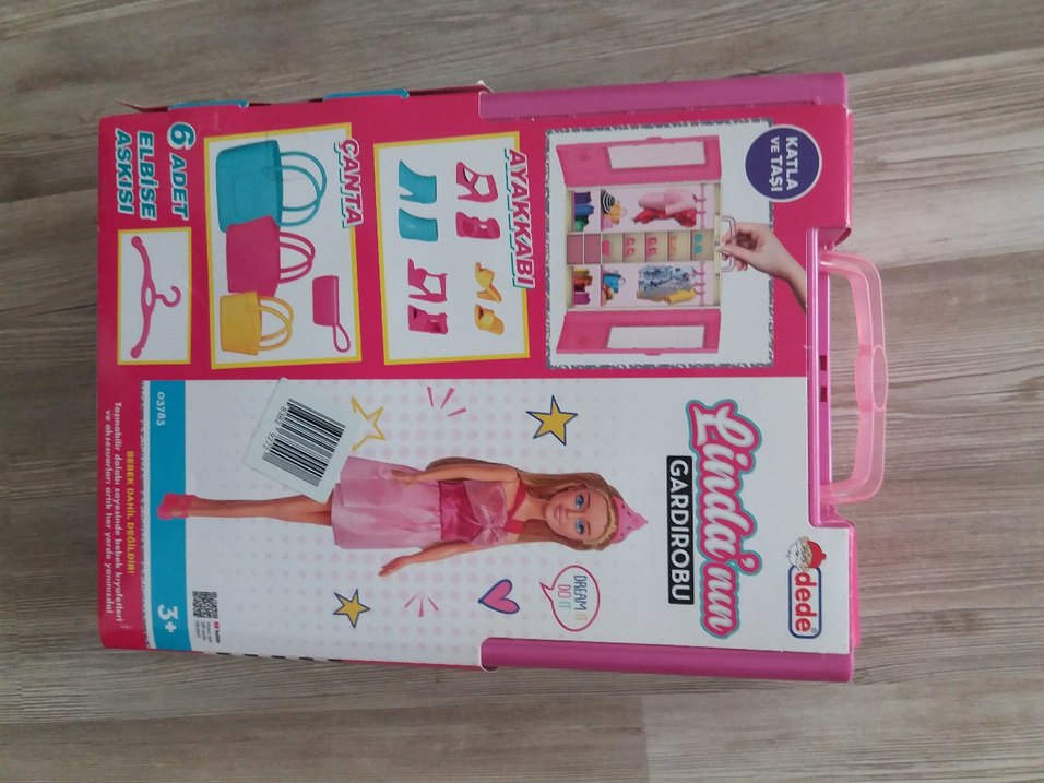 Linda's Pembe Oyuncak Gardırop ve aksesuarları SET - Görsel 5