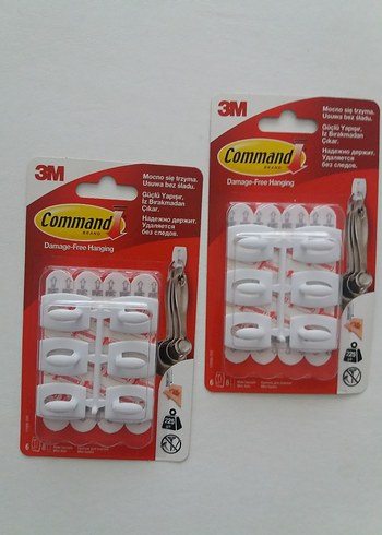 3M Command 12 li mini Beyaz aski