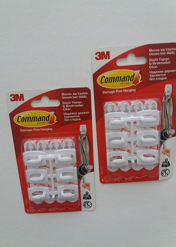 Diğer 3M Command 12 li mini Beyaz aski