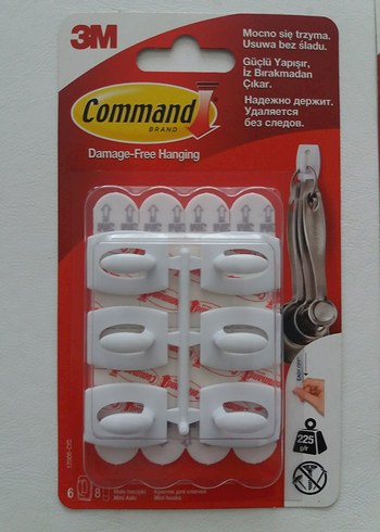 Beden 3M Command 12 li mini Beyaz aski