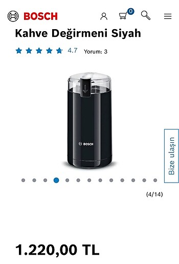 Bosch Kahve Değirmeni