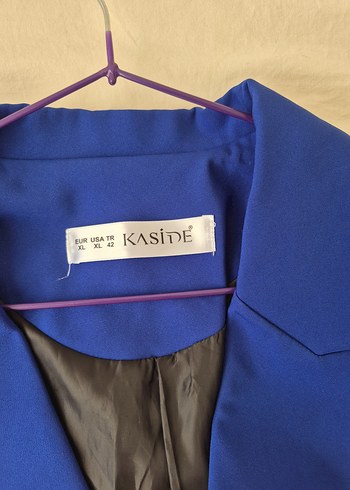 Düğmeli Kısa Lacivert Kadın Blazer Ceket - Görsel 3