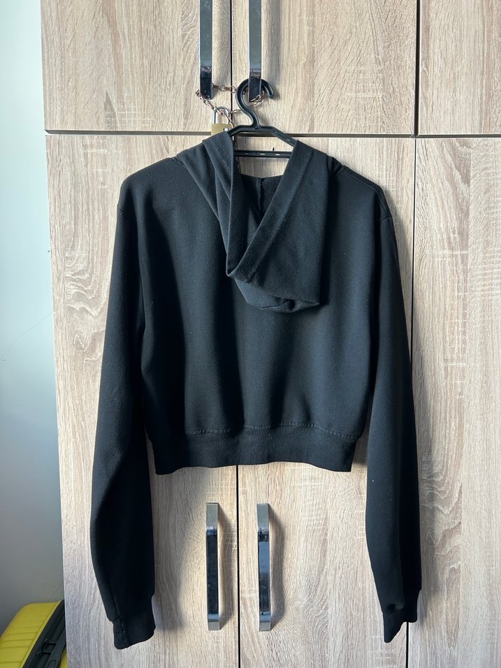 Siyah Oil Park Hırka - Görsel 3