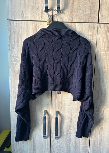 Lacivert Stradivarius Kazak - Görsel 4