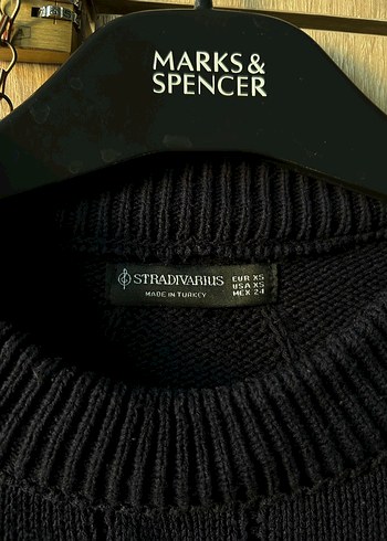 Lacivert Stradivarius Kazak - Görsel 3