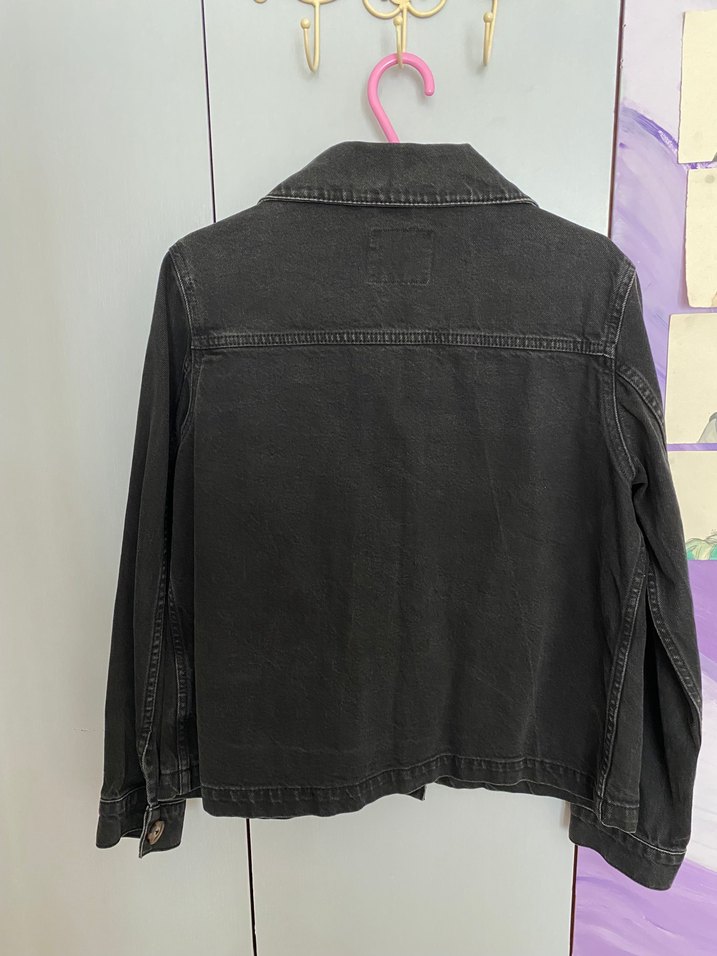 Siyah Kadın Denim Ceket - Görsel 3