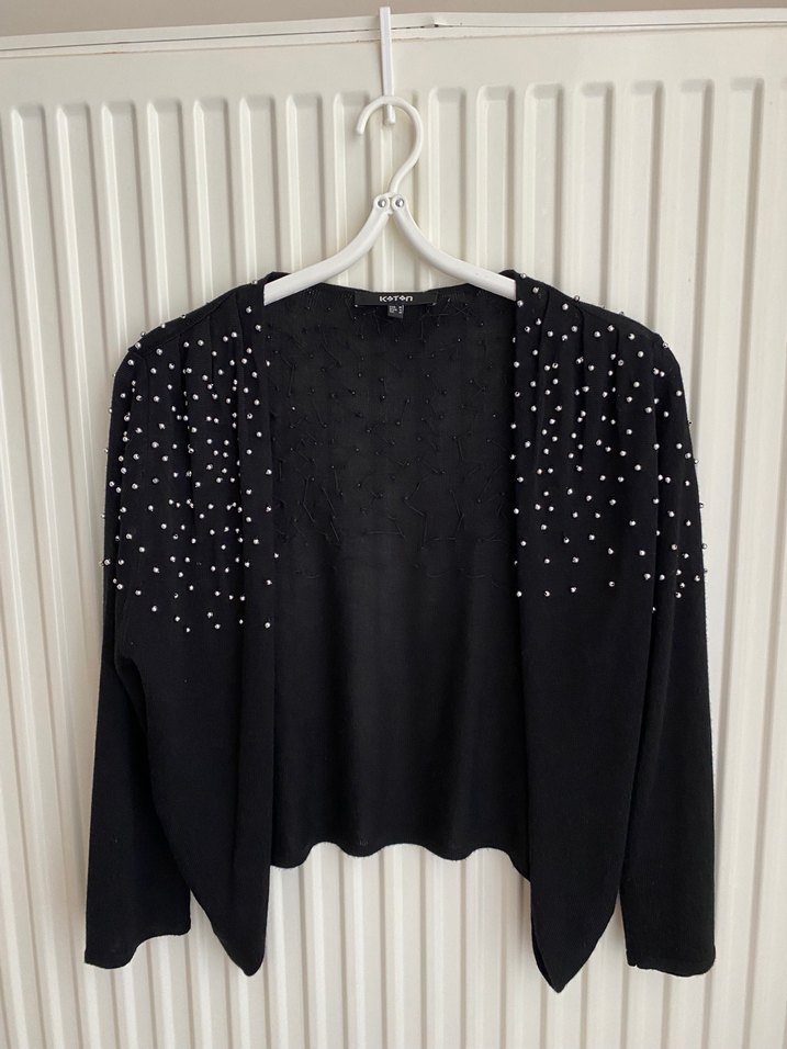 Siyah Boncuklu Bolero - Görsel 2