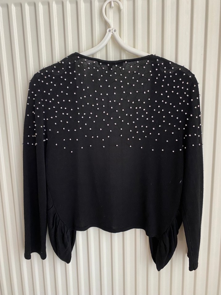 Siyah Boncuklu Bolero - Görsel 3