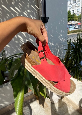 Nar Çiçeği Greyder Sandalet - Görsel 7