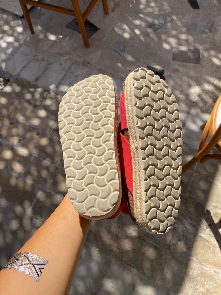 Nar Çiçeği Greyder Sandalet - Görsel 5