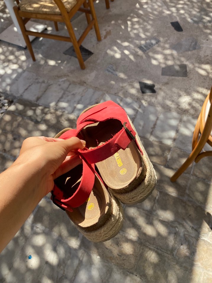 Nar Çiçeği Greyder Sandalet - Görsel 4