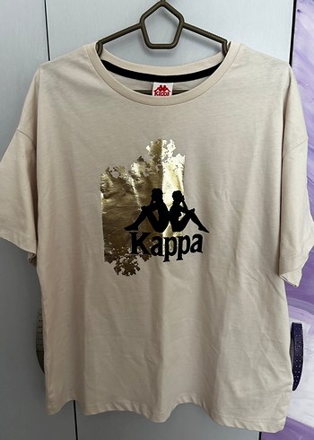 m Beden beyaz Renk Kappa Kadın Kısa Kollu Baskılı Tişört