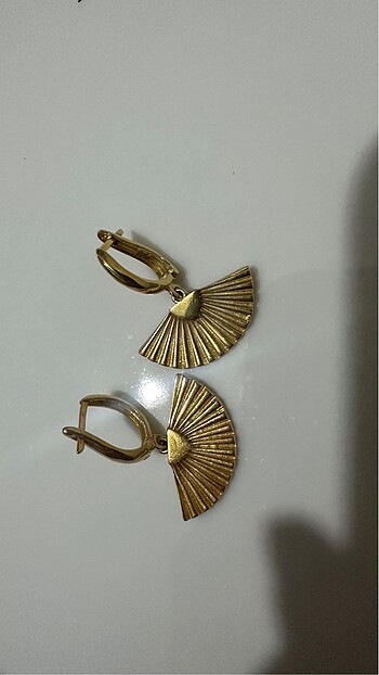 Beden Kuf vintage yelpaze küpe ( büyük boy)