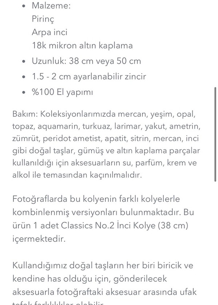 İnci kolye - Görsel 3