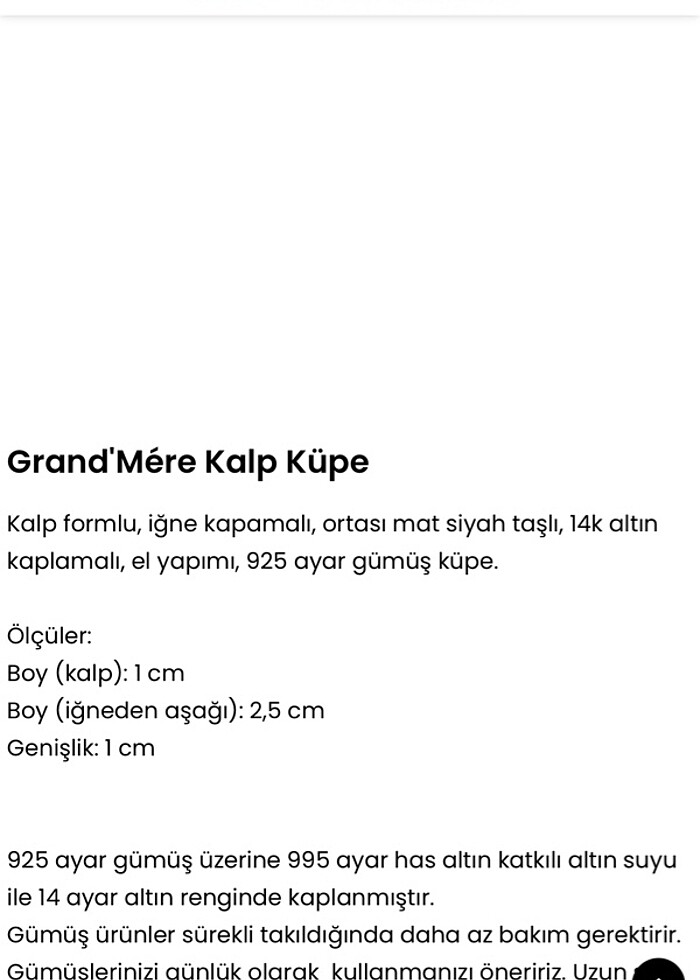 Kuf vintage grand mere küpe - Görsel 2