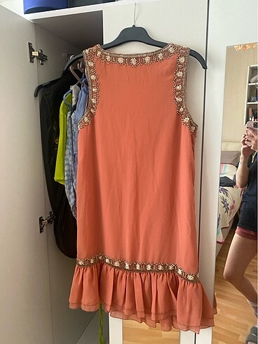 m Beden Miss Selfridge marka Vintage şifon elbise