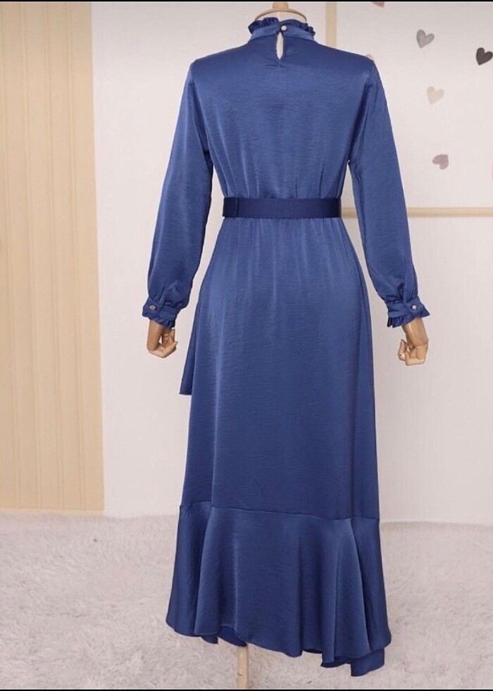 Parçalı Önü Fırfırlı Ayrobin Abiye - Görsel 2