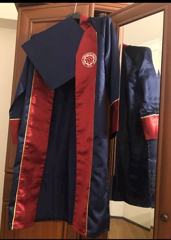 Bordo Nakışlı Kadın Mezuniyet Elbisesi - Görsel 2