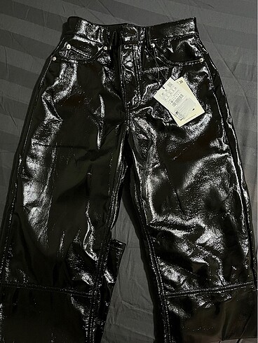 Pull and Bear pull&bear deri pantolon