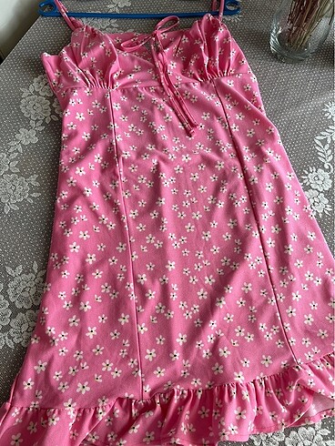 Bengü tiryakı tarzı pinterest pembe elbise - Görsel 5