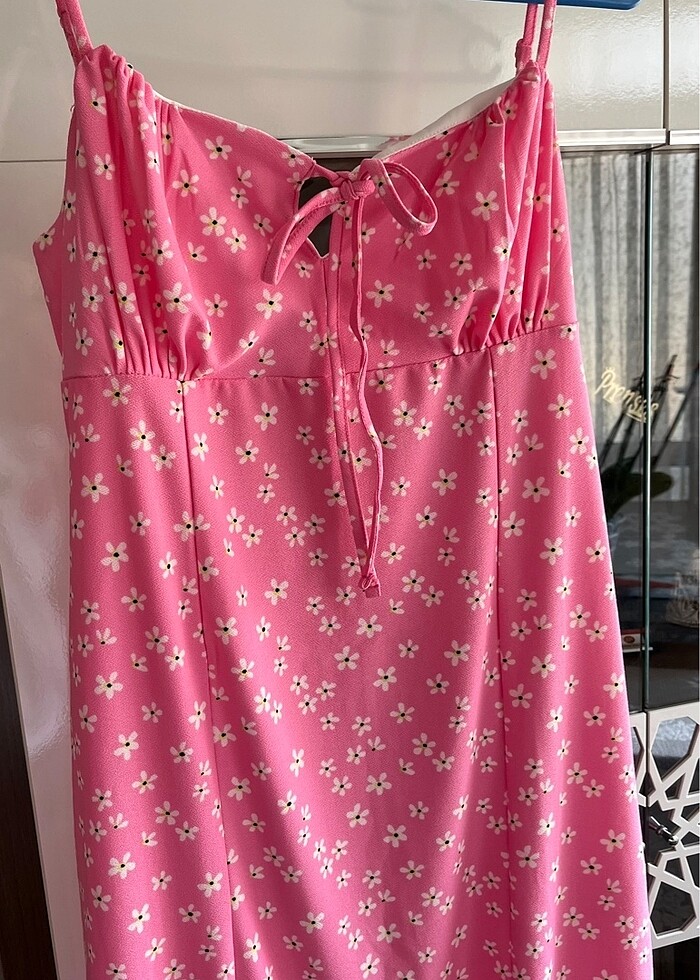 Bengü tiryakı tarzı pinterest pembe elbise - Görsel 4