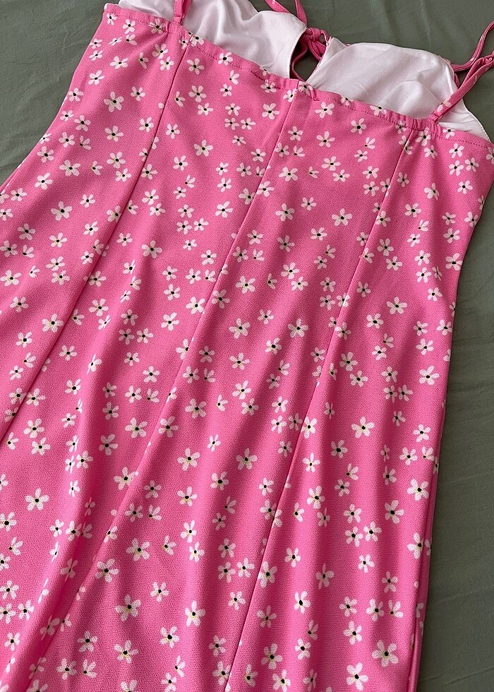 Bengü tiryakı tarzı pinterest pembe elbise - Görsel 3