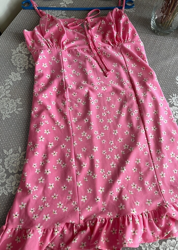 Bengü tiryakı tarzı pinterest pembe elbise - Görsel 5