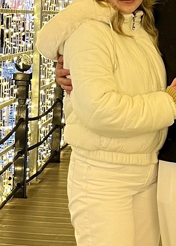 LUMBERJACK BEYAZ ÇİFT TARAFLI KADIN MONT - Görsel 13