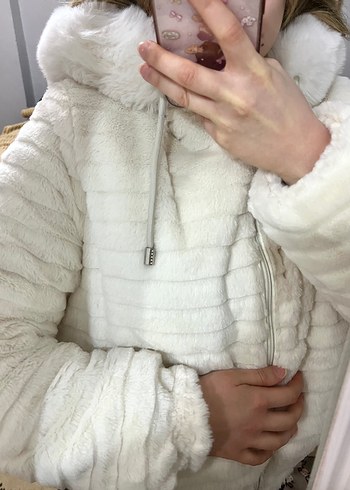 LUMBERJACK BEYAZ ÇİFT TARAFLI KADIN MONT - Görsel 9