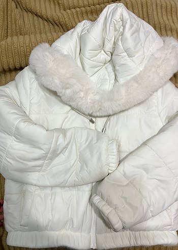 LUMBERJACK BEYAZ ÇİFT TARAFLI KADIN MONT - Görsel 4