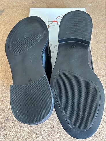 36 Beden Siyah tokalı loafer ayaklabı