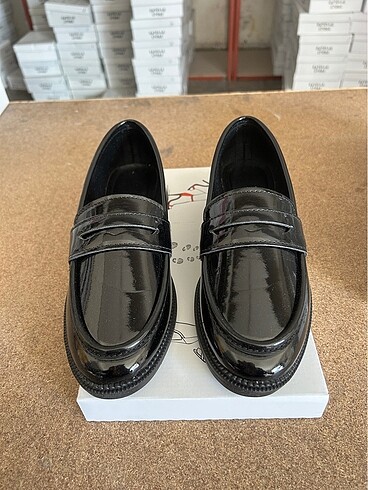 Rugan loafer ayakkabı