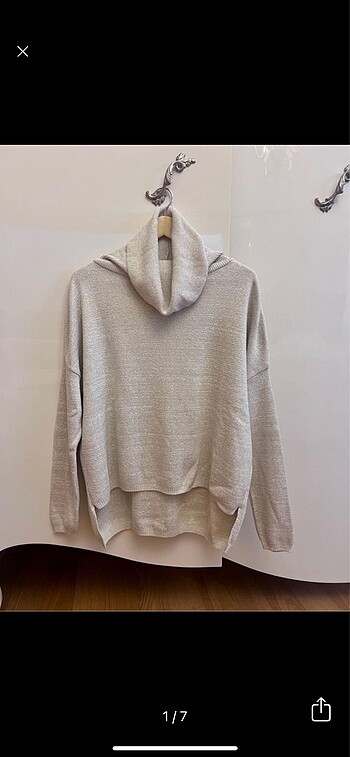 Degaje Yaka Simli Oversize Kazak