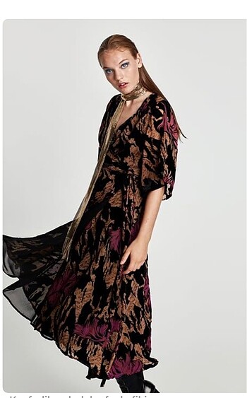 Zara ZARA Midi Boy Elbise