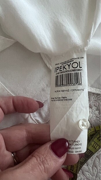 38 Beden beyaz Renk İPEKYOL Gömlek