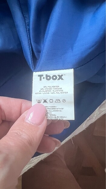 38 Beden mavi Renk T-box Etek